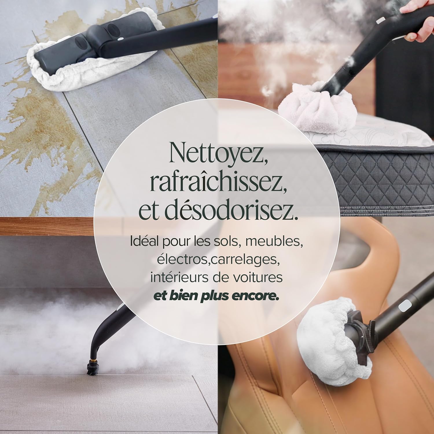 Nettoyeur vapeur Dupray Neat avec kit de 18 accessoires – Nettoyage puissant, sans produits chimiques pour sols, voiture, carrelage, joints et plus (Neat avec le sac de rangement the Awesome Bag)