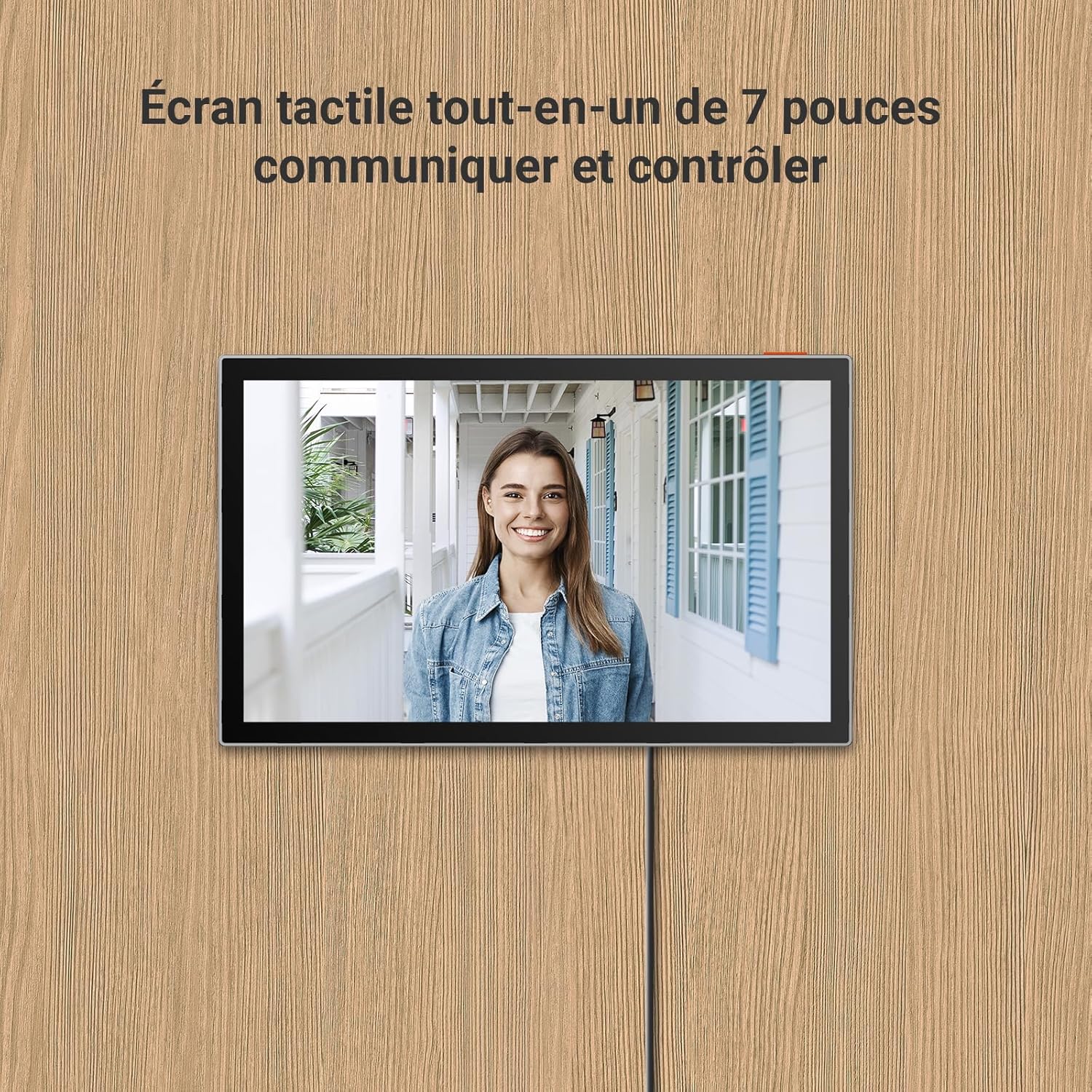 EZVIZ HP7 2K Visiophone Connecté Interphone Vidéo, 7 Pouces Moniteur Tactile, Unlock à Distance, 2 Fils, Détection Humaine, Option RFID, Audio Bidirectionnel, Vision Nocturne, étanche, WiFi dual-Band