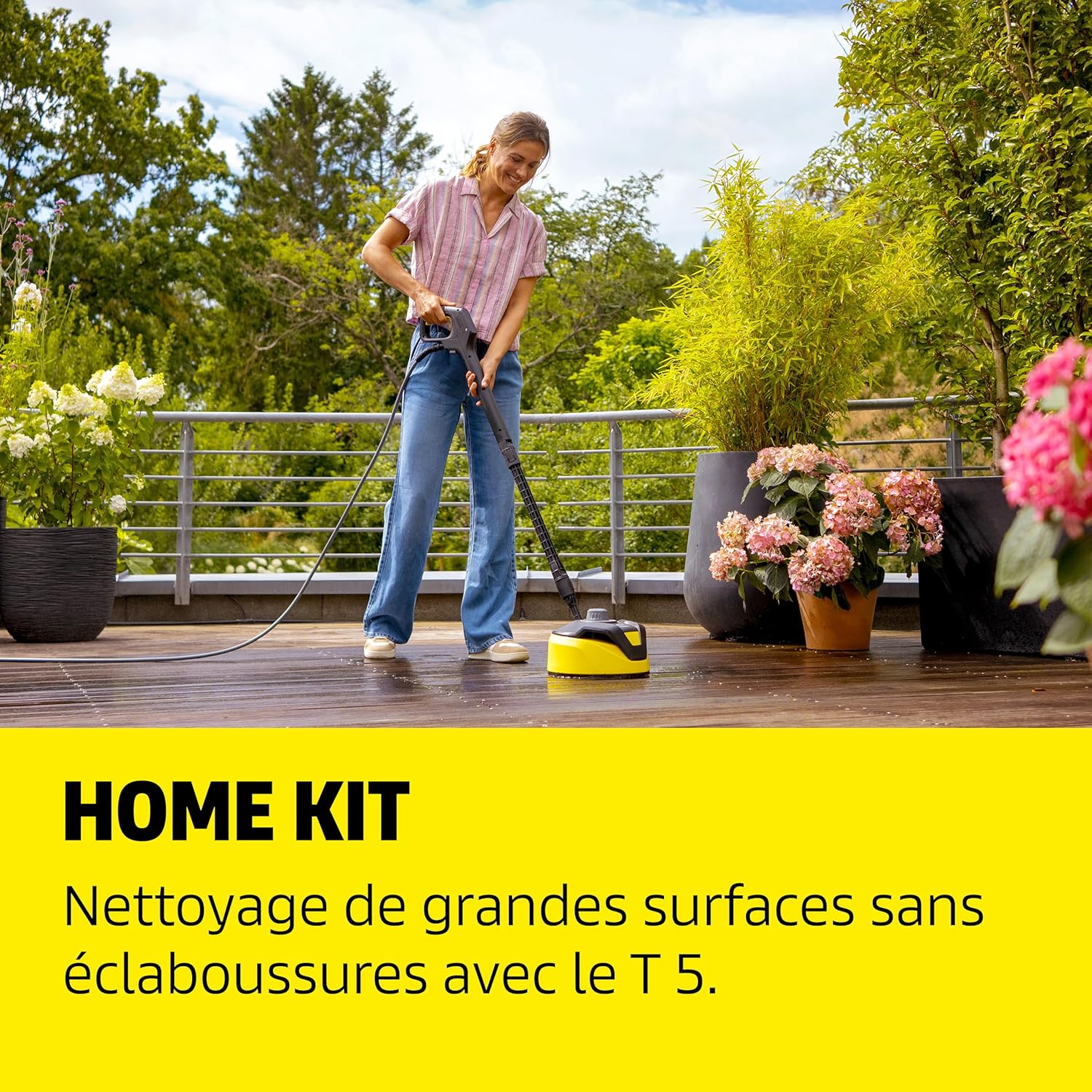 Kärcher Nettoyeur Haute Pression K 5 Comfort Premium Home, Pression : 145 Bar, débit : 500 l/h, Surface : 40 m²/h, Tuyau Haute Pression Extra Flexible, Enrouleur de Tuyau, Multi Jet 4 en 1, Home Kit
