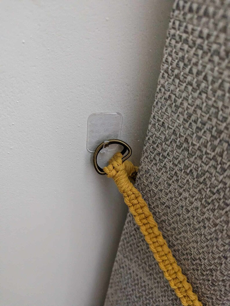 Embrasse de rideau en macramé décoration intérieure bohème coton