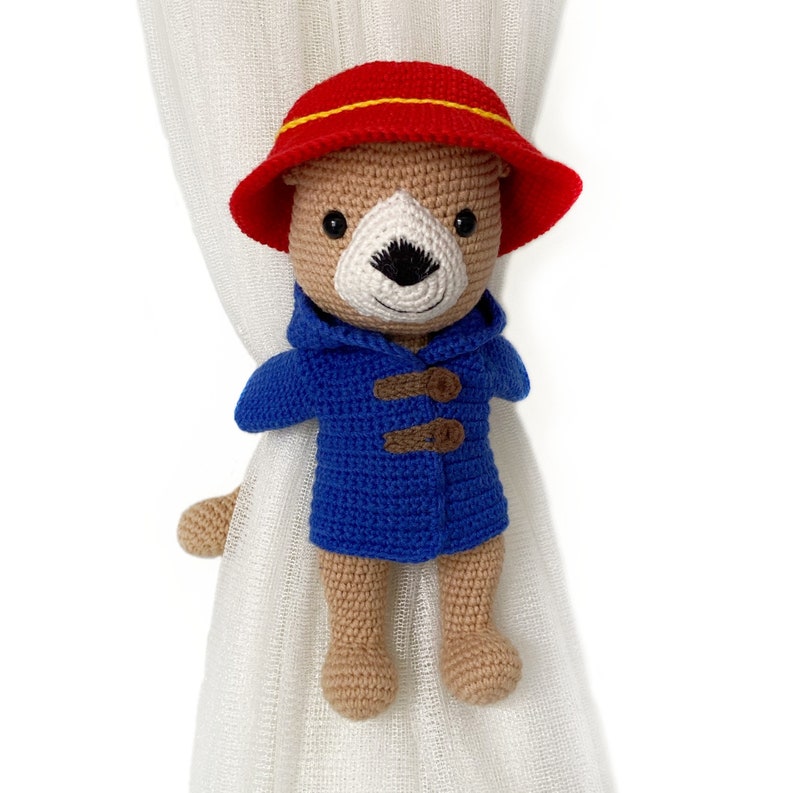 Embrasse de rideau crochet ours amigurumi décoration originale