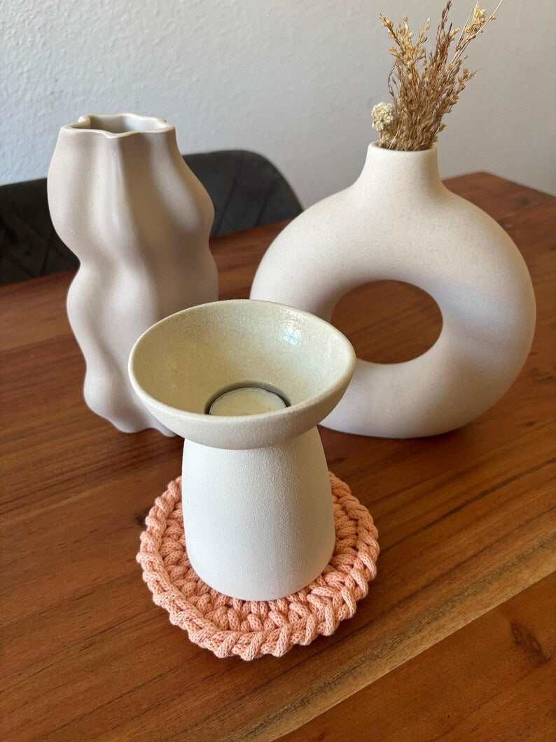 Untersetzer/rund/klein/Tischdeko, Tassenuntersetzer