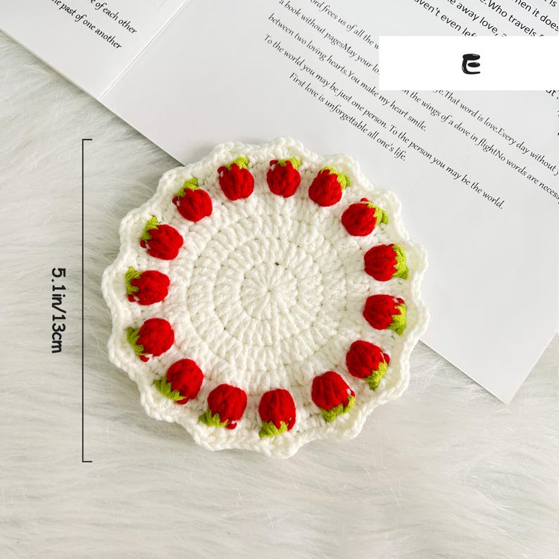 Sous-verres fleurs roses et tournesol au crochet, déco cuisine