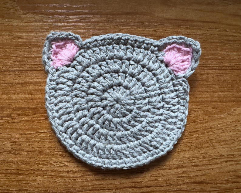 Dessous de verre chat au crochet, décoration d'intérieur faite main