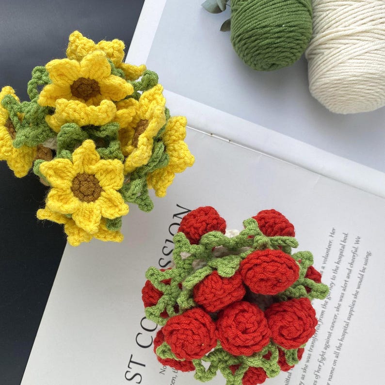 Sous-verres floraux au crochet, porte-gobelet déco maison