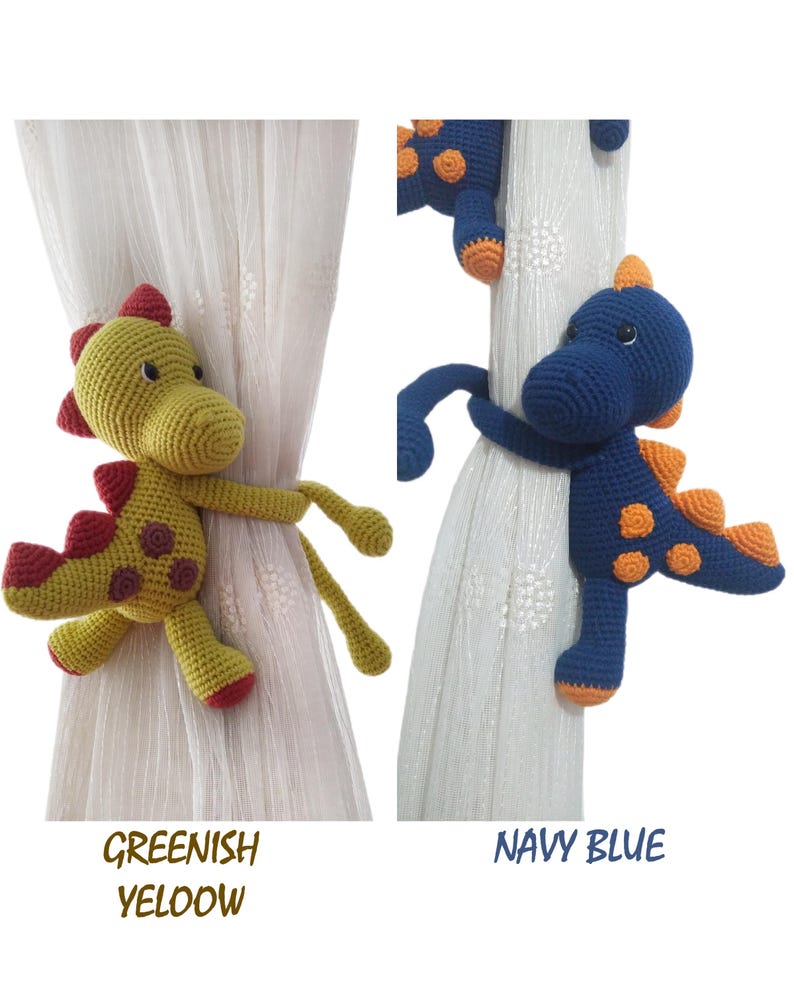 Embrasse de rideau crochet amigurumi animaux safari décoration