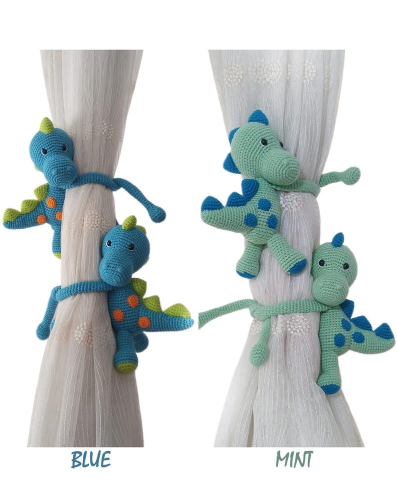 Embrasse de rideau crochet amigurumi animaux safari décoration