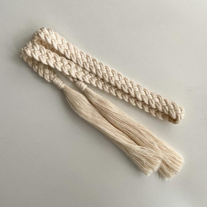 Embrasse de rideau en macramé bohème sans perçage cocooning