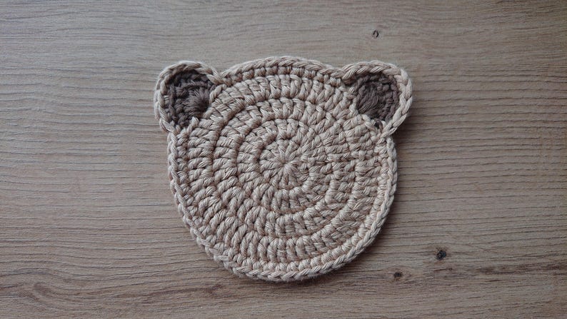 Dessous de verre chat au crochet, décoration d'intérieur faite main