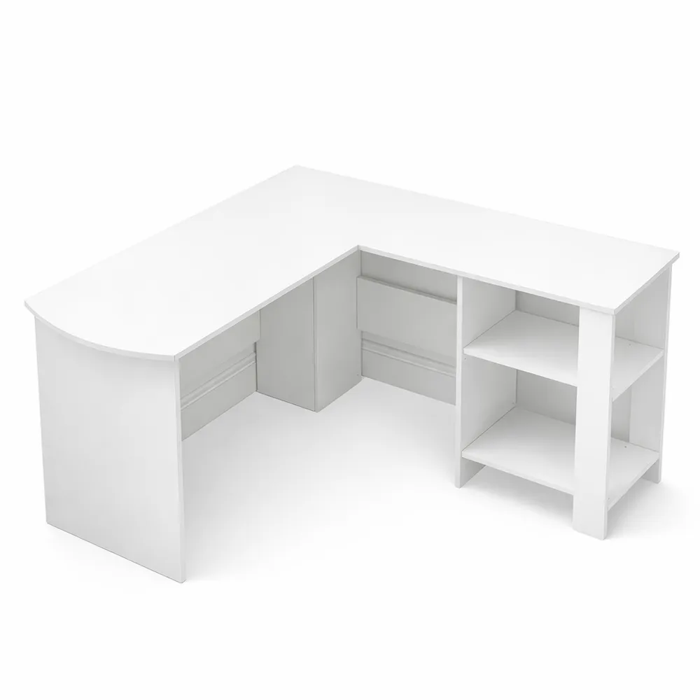 Kompakter Computertisch mit Ablage und Kopfhörerhalter