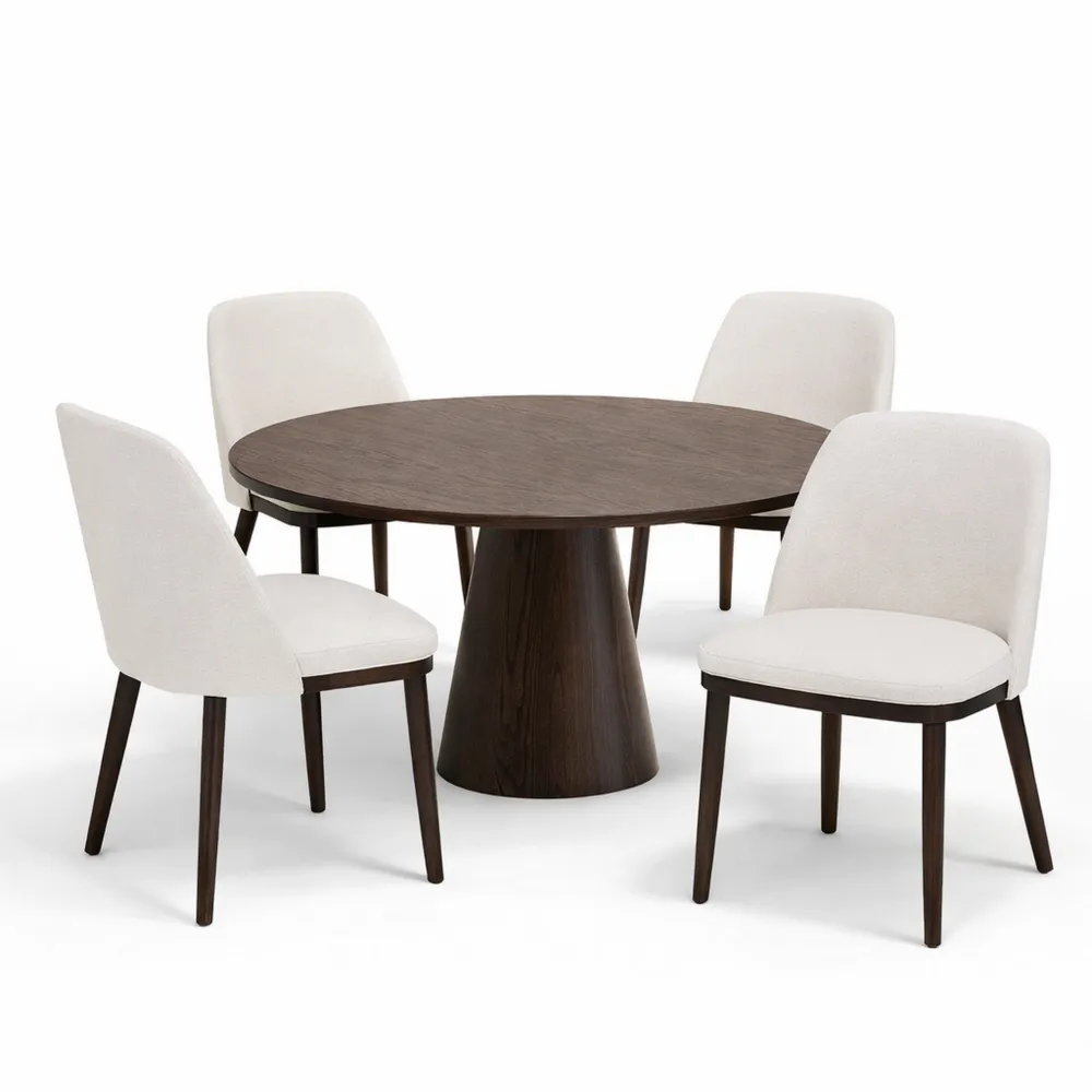 Bequeme Esszimmerstühle Set mit Rückenlehne für Zuhause