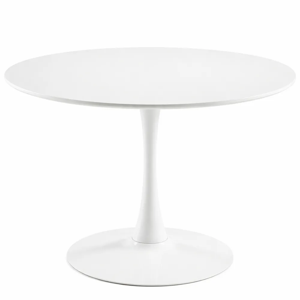 Runder Tisch für Küche und Büro, weiß, Ø 100 cm, für 2-4 Personen