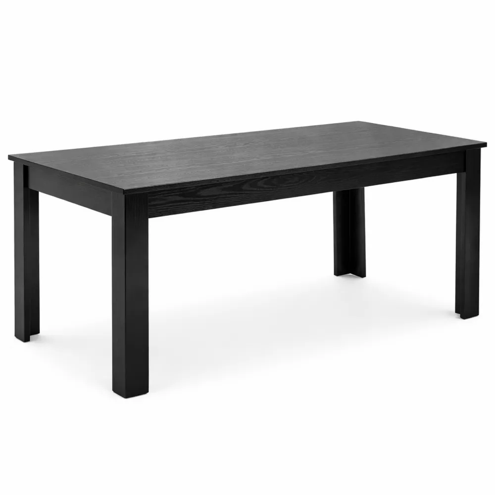 Großer rechteckiger Esstisch aus Holz für 4-6 Personen, stabil bis 150 kg, ideal für Küche und Wohnzimmer