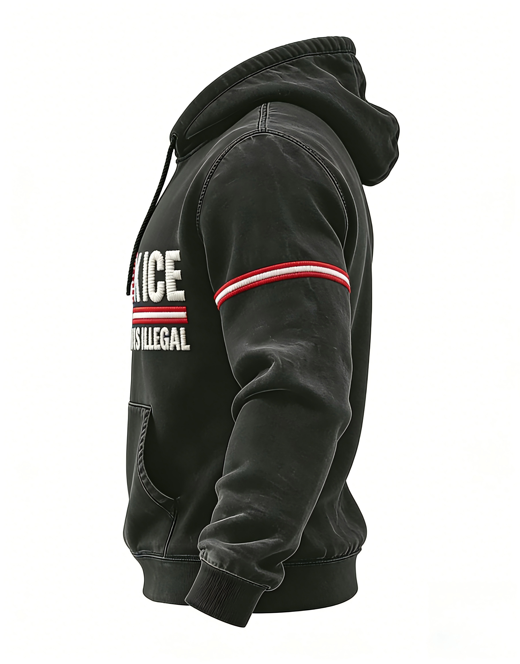 Ice Out No Human Is Illegal Vintage Washed Hoodie