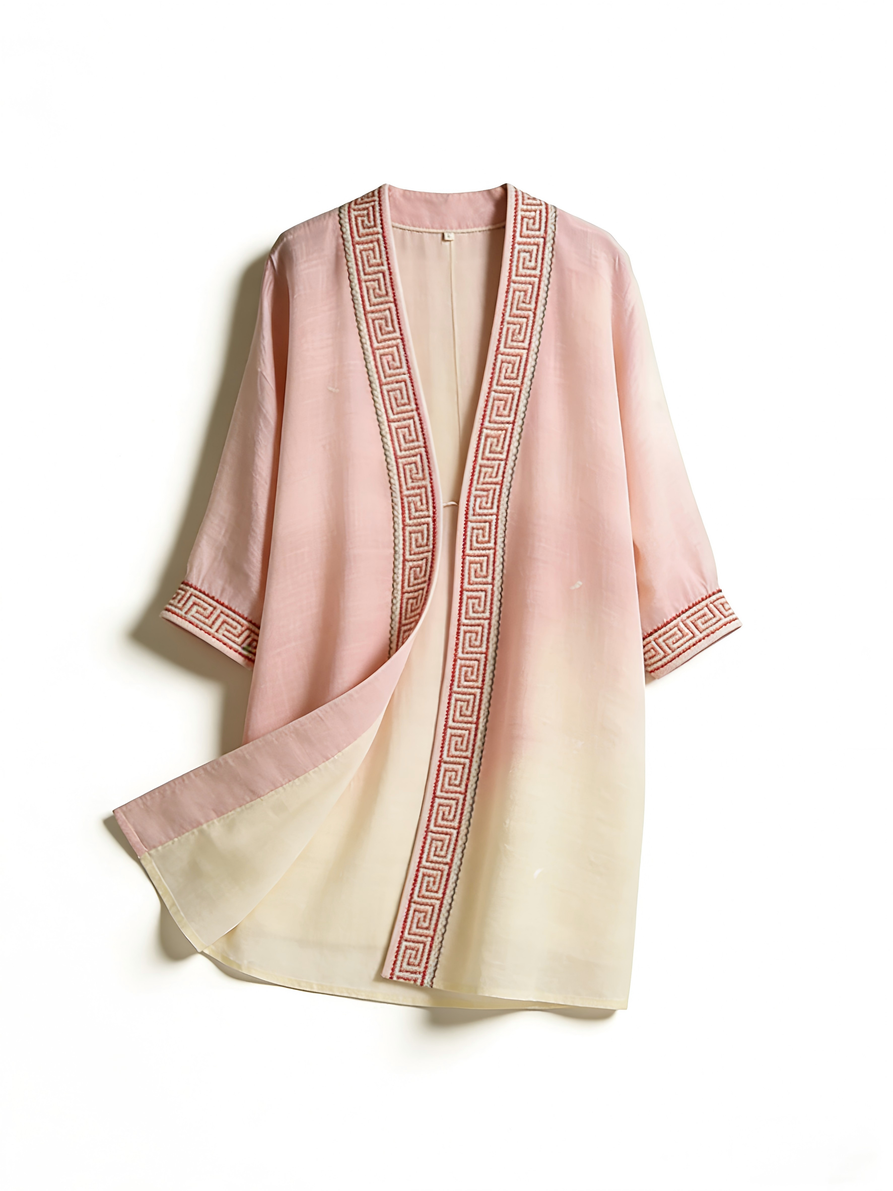 Cherry Blossom Japanese Flowy Linen Maxi Dress