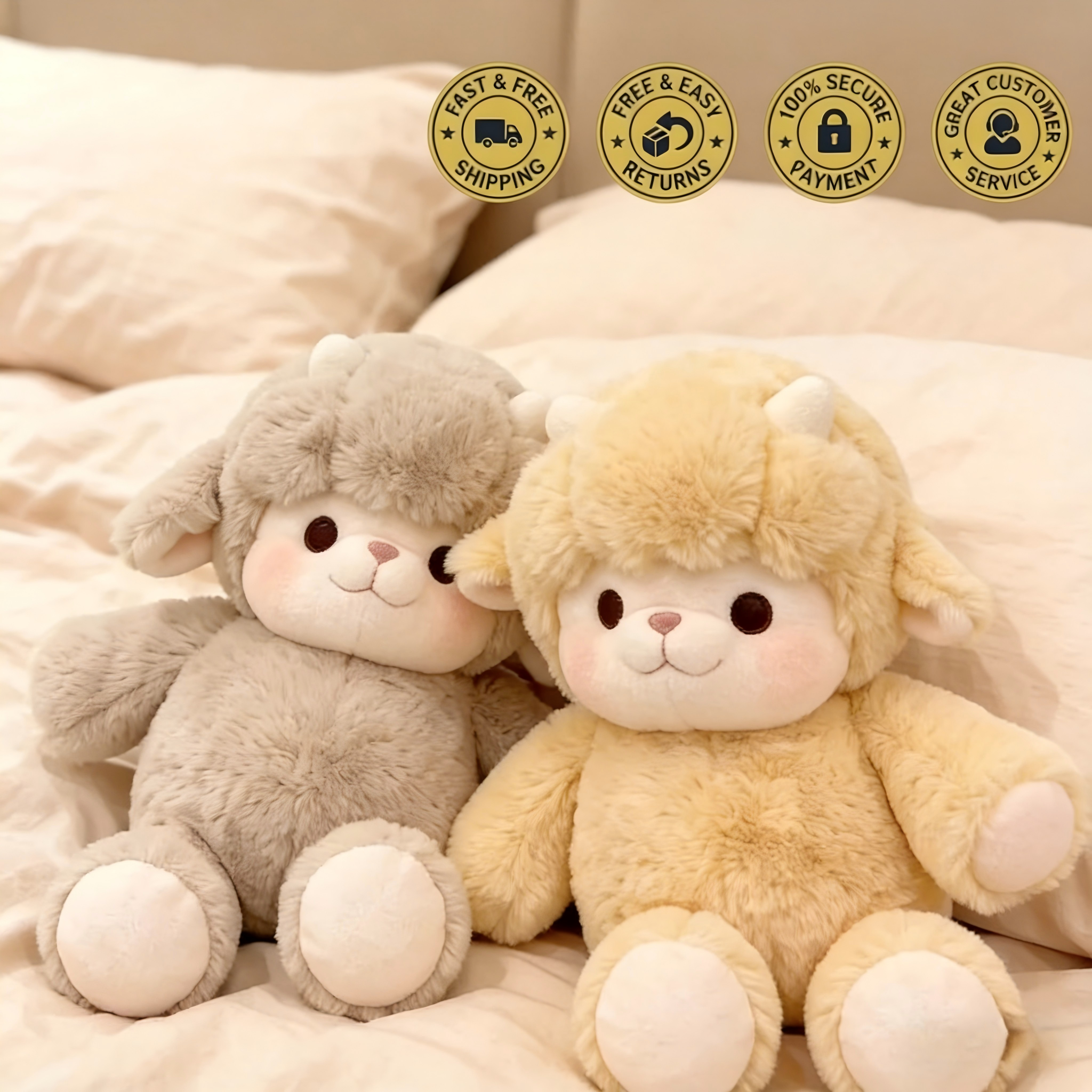  🧸Soft Cute Plush Animal Dolls for Kids and Adults -Running Animal Plushies📝