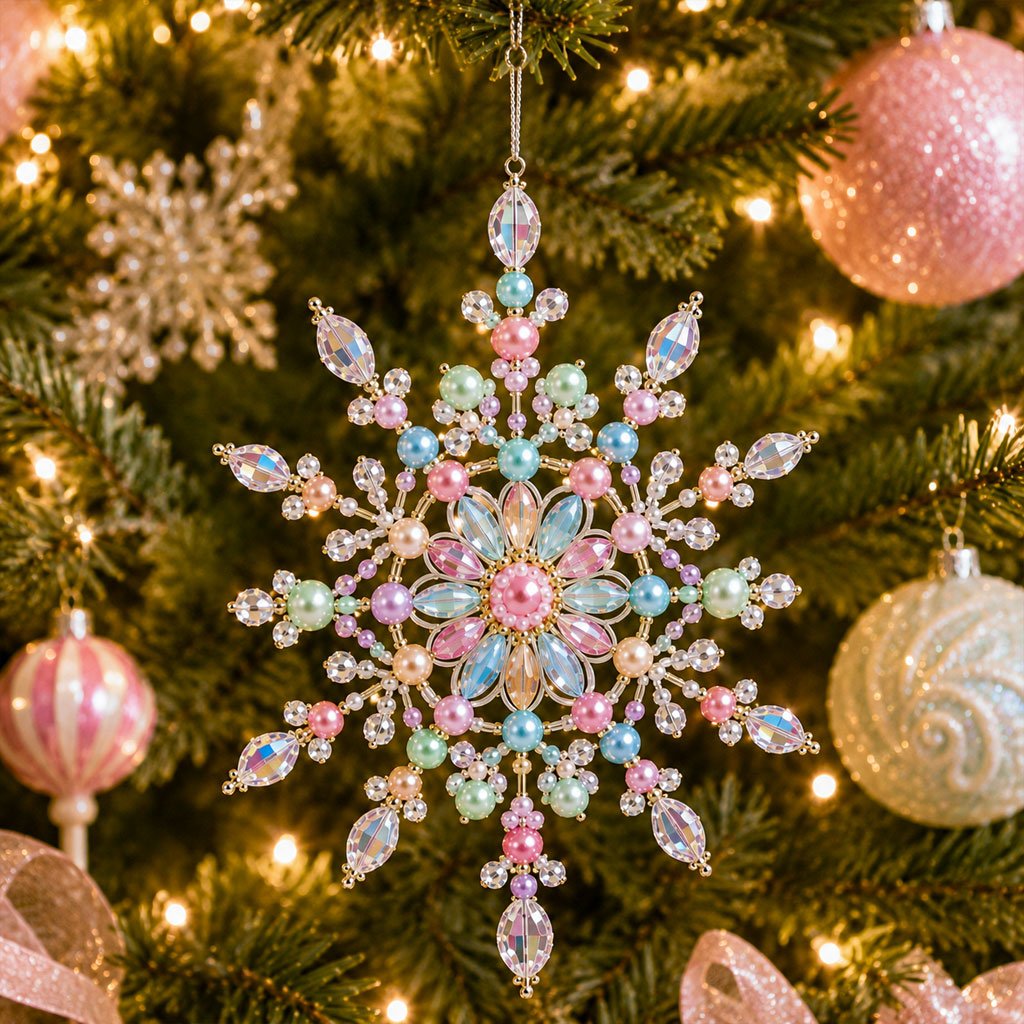 ❄️ DIY Beaded Snowflake Ornament Kits — Create Your Own Crystal Christmas Magic