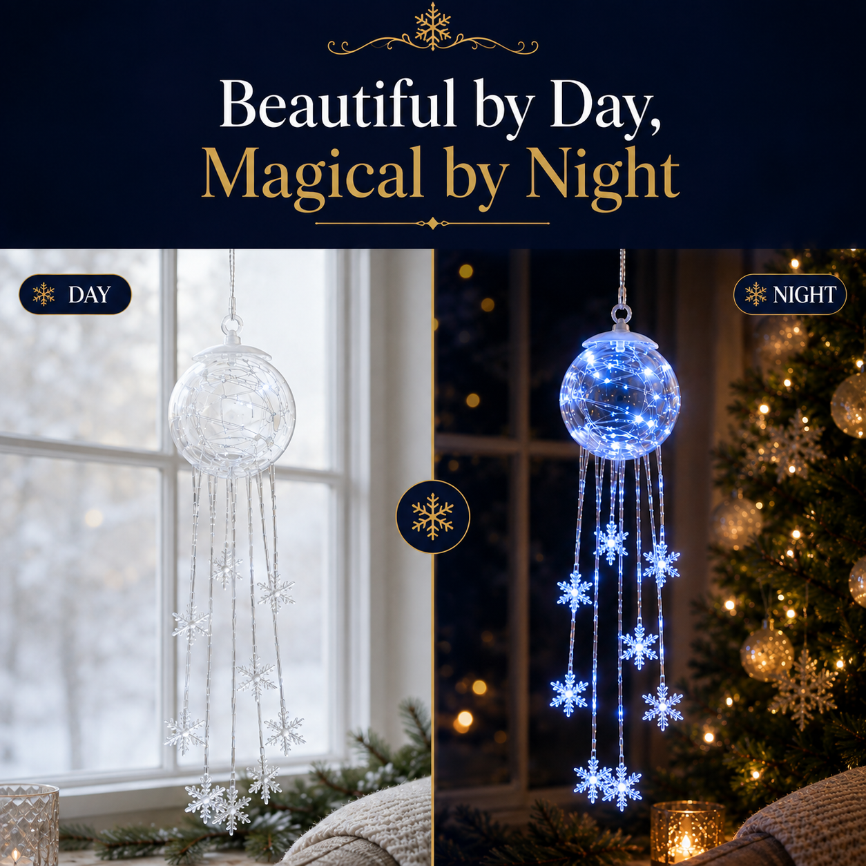 Icy Glow Hanging Ornament product design