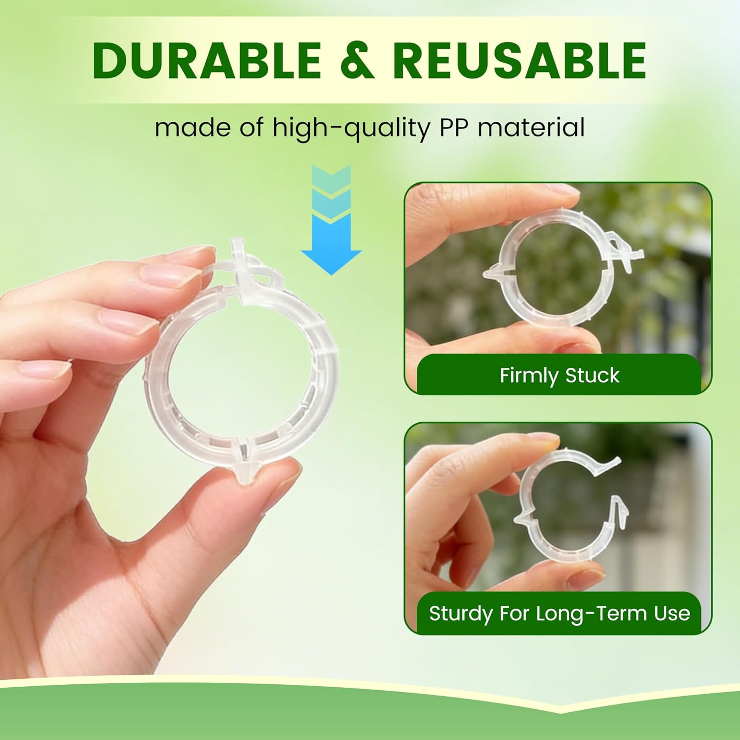 🌱 Reusable Plant Support Clips