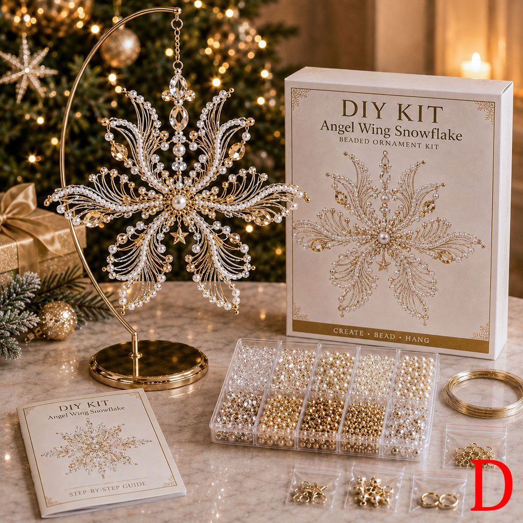 ❄️ DIY Beaded Snowflake Ornament Kits — Create Your Own Crystal Christmas Magic