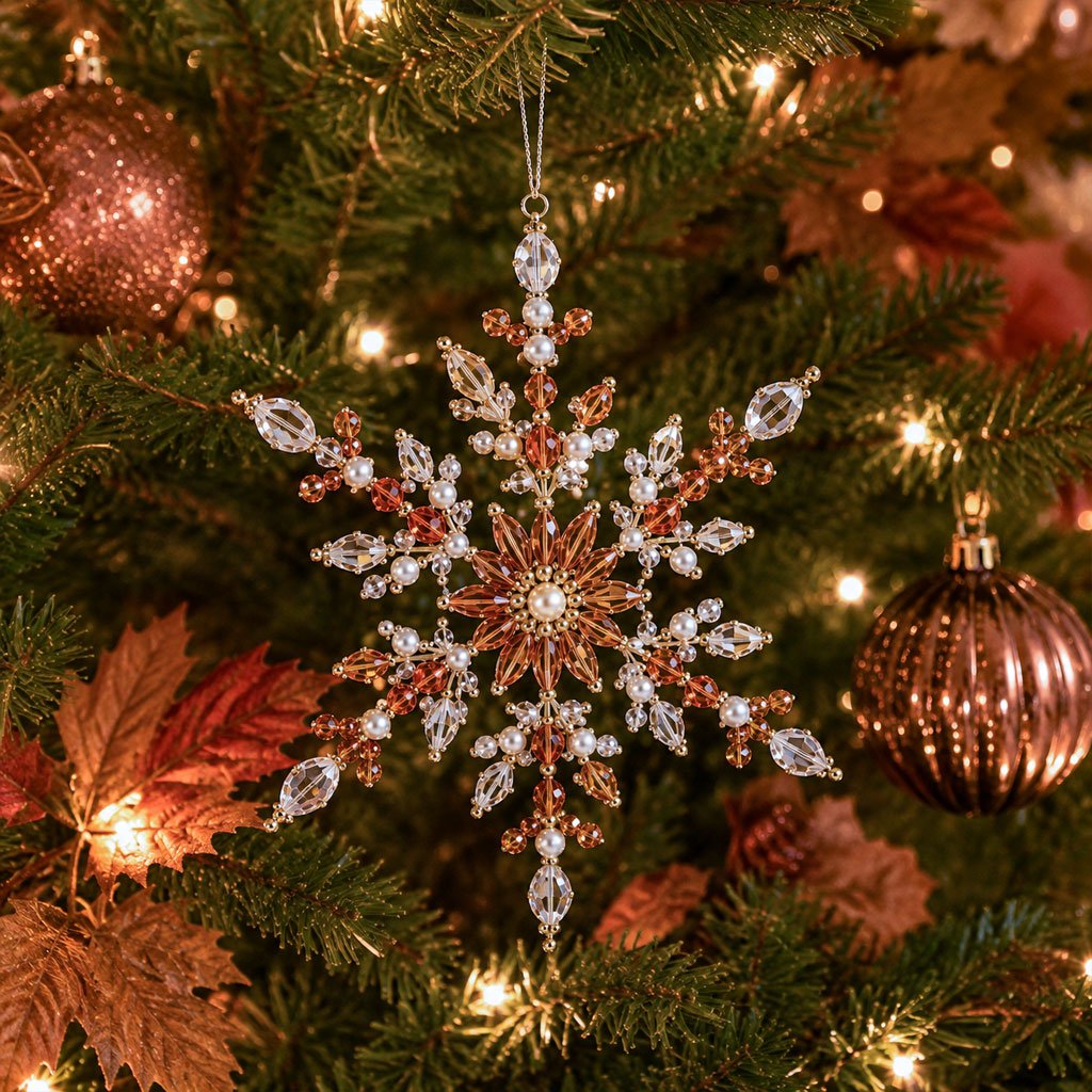 ❄️ DIY Beaded Snowflake Ornament Kits — Create Your Own Crystal Christmas Magic