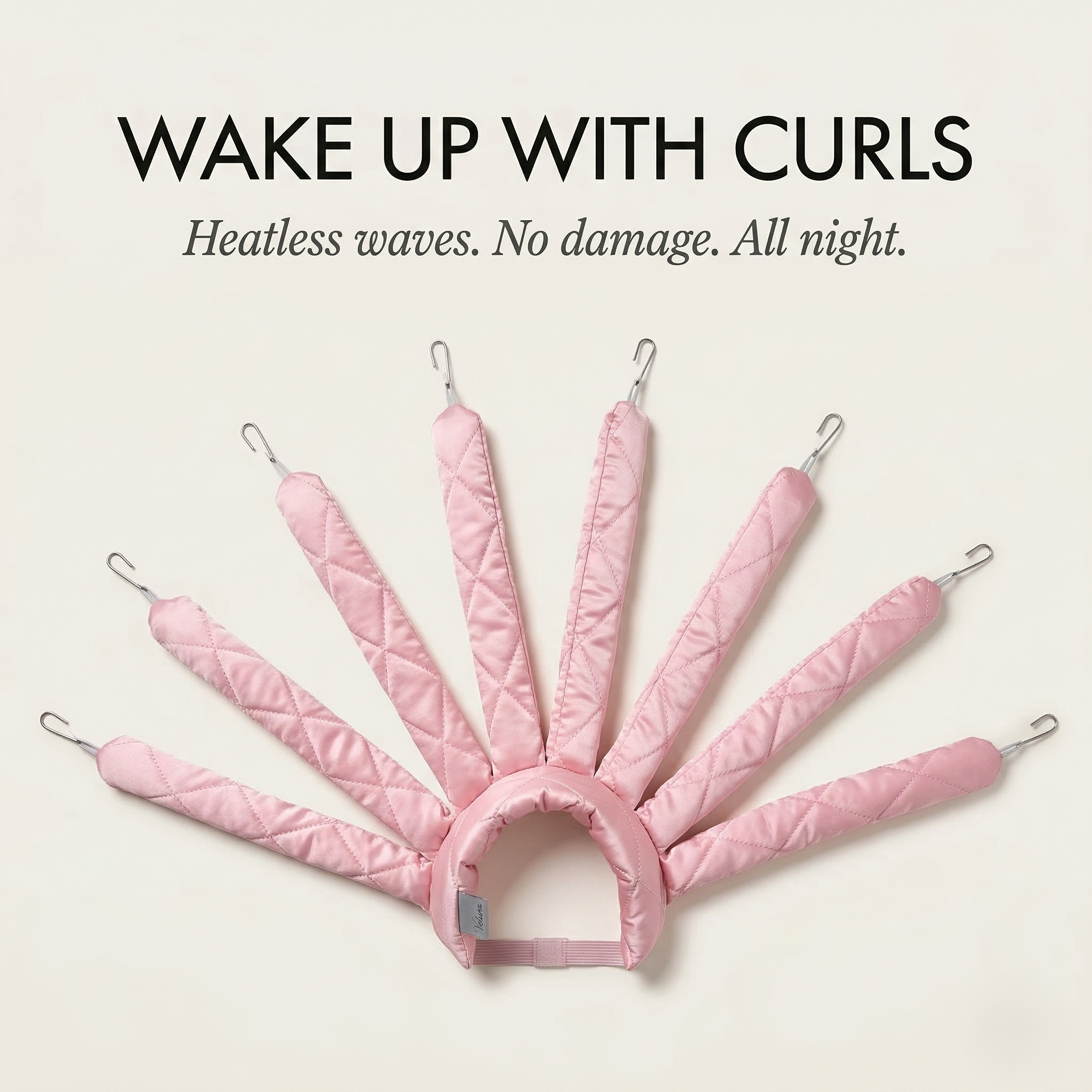 50%💥 – Heatless Overnight Curl Set | No Damage Soft Waves 
