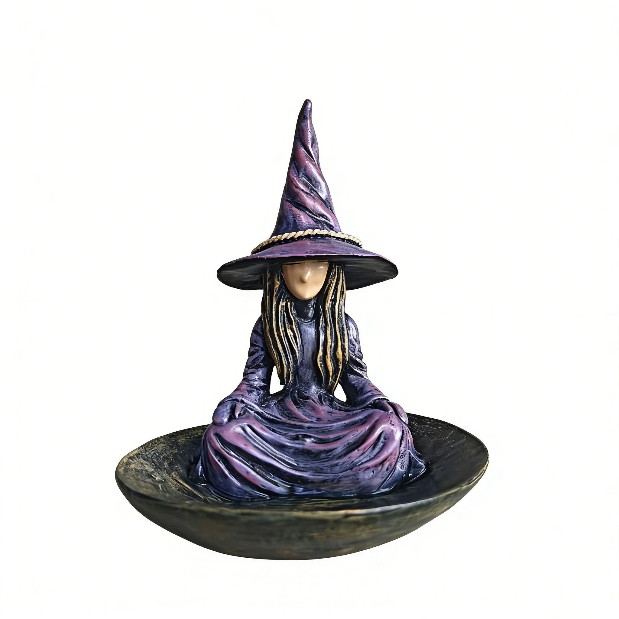 🔮Meditating Witch Garden Bird Feeder