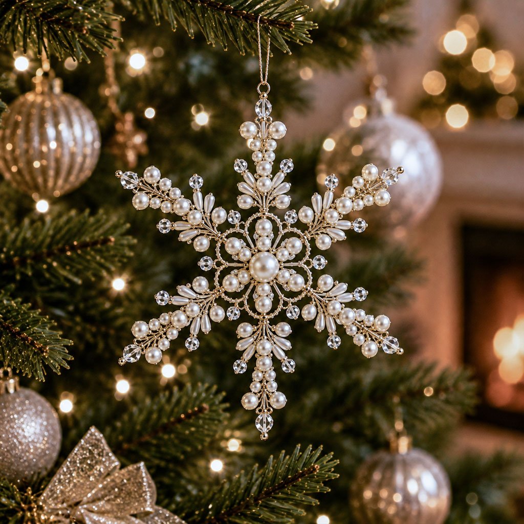 ❄️ DIY Beaded Snowflake Ornament Kits — Create Your Own Crystal Christmas Magic