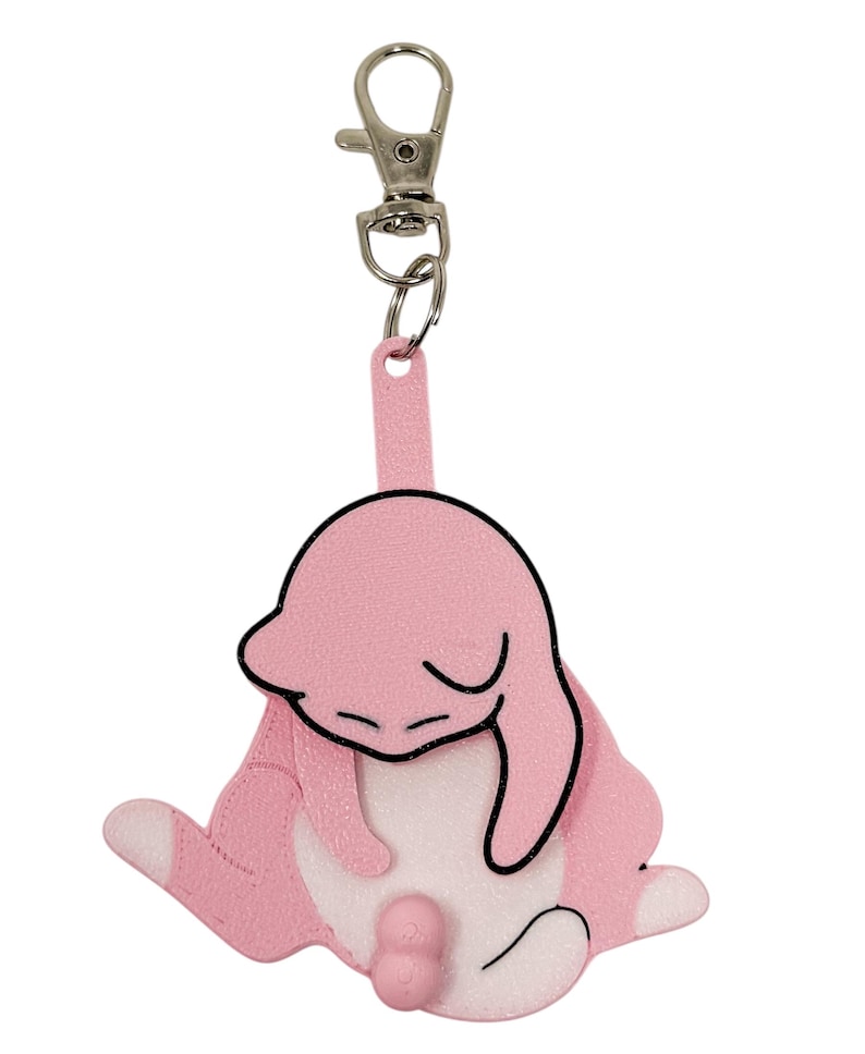 🐱 Funny Cat Keychain – 3D Printed Fidget Toy for Stress & Anxiety Relief 🐱