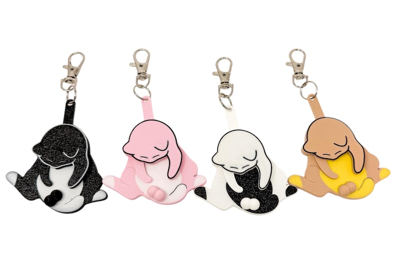 🐱 Funny Cat Keychain – 3D Printed Fidget Toy for Stress & Anxiety Relief 🐱