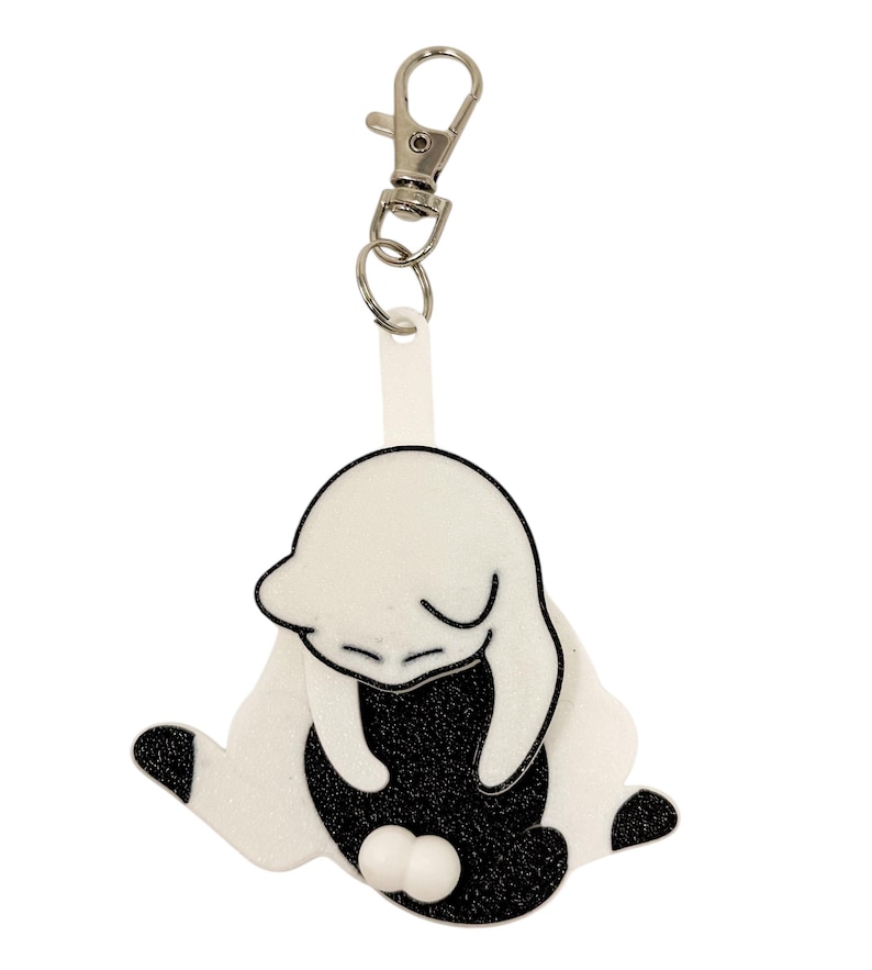 🐱 Funny Cat Keychain – 3D Printed Fidget Toy for Stress & Anxiety Relief 🐱
