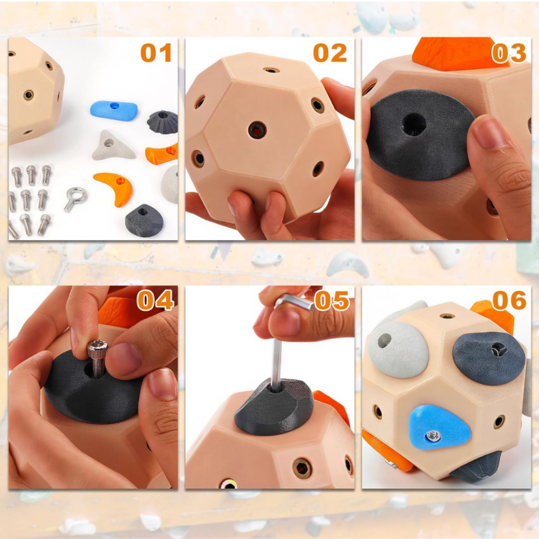 🎉Holiday Sale Handcrafted Climbing Block DIY Route Finger Grip Trainer