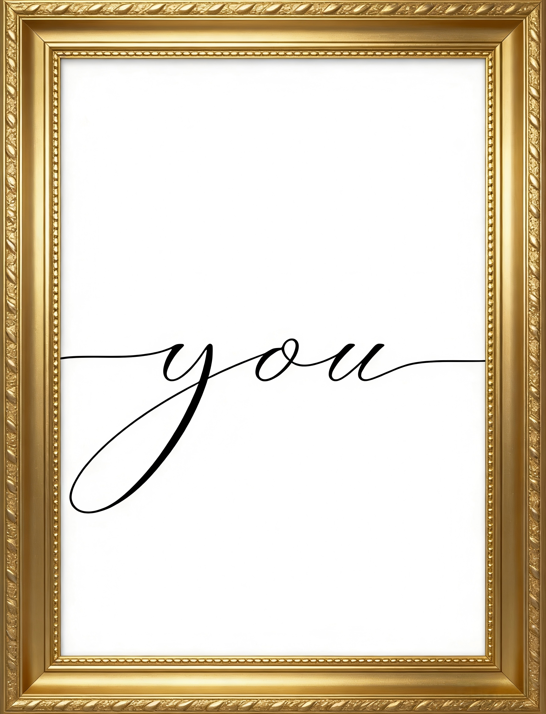 you