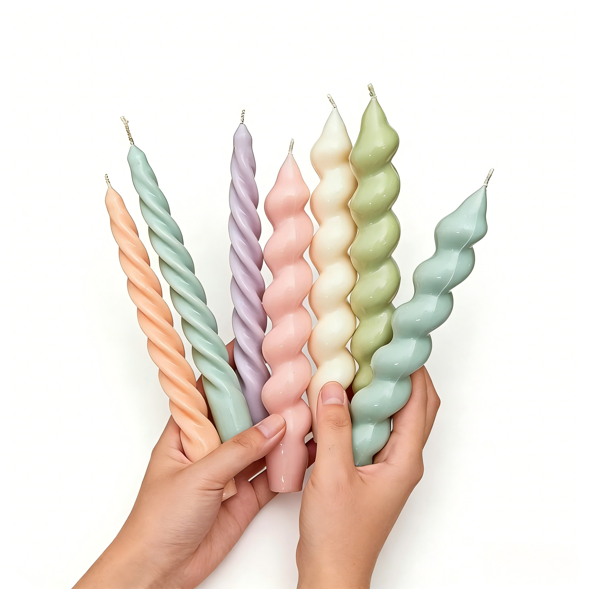 Ema Spiral Twist Soy Wax Candles