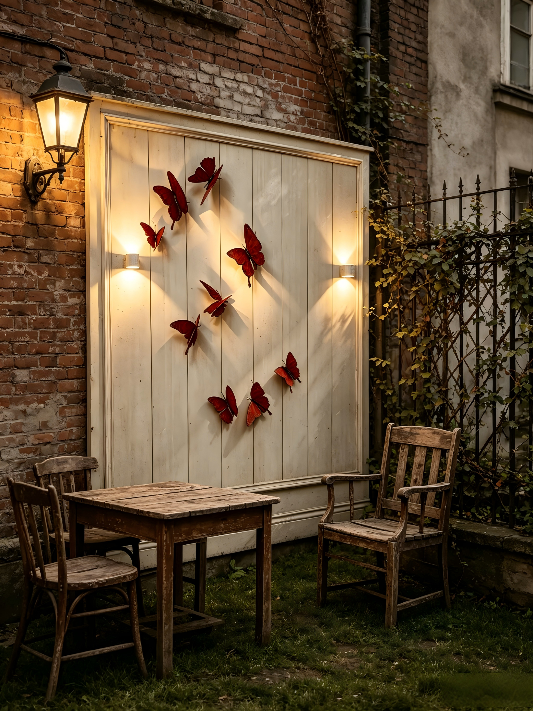 Set of 15 Rustic Butterfly Metal Wall Art – Yard Decor – Animal Garden Sculpture