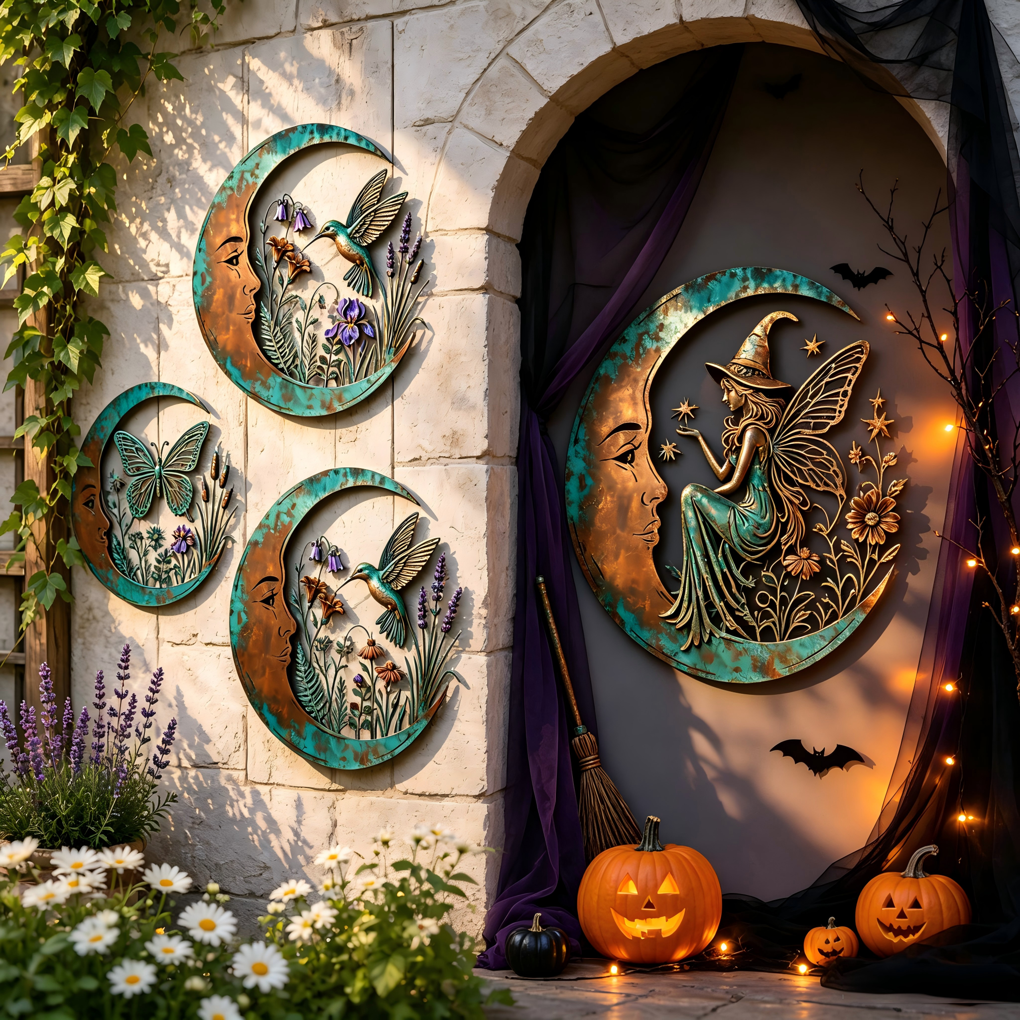 ✨✨Last Day 50% OFF✨🌜️Crescent Moon Witch Wall Decor🧙‍♀️Free shipping for orders over 2 pieces 🚚