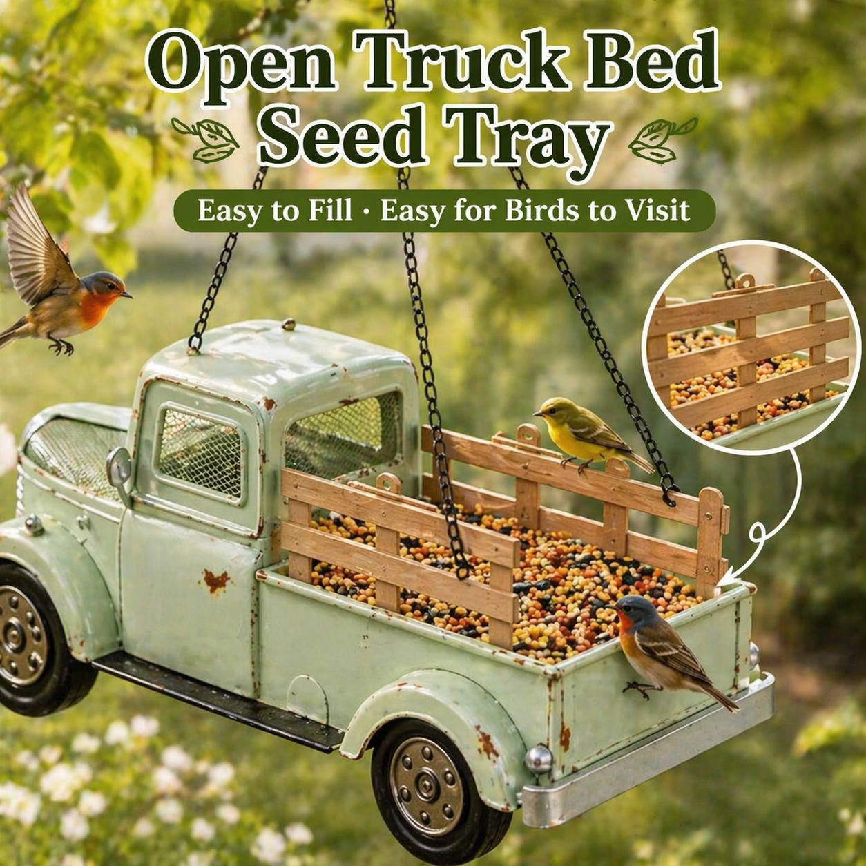 Vintage Truck Bird Feeder