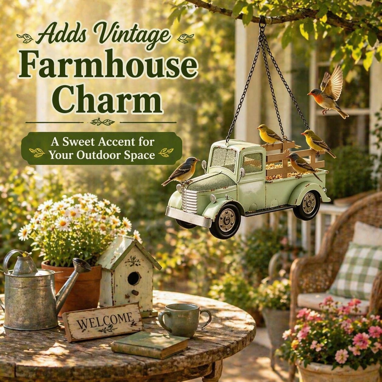 Vintage Truck Bird Feeder