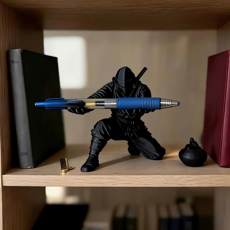 🔥 Special Offer Samurai Ninja Pen Holder Premium Desktop Organizer