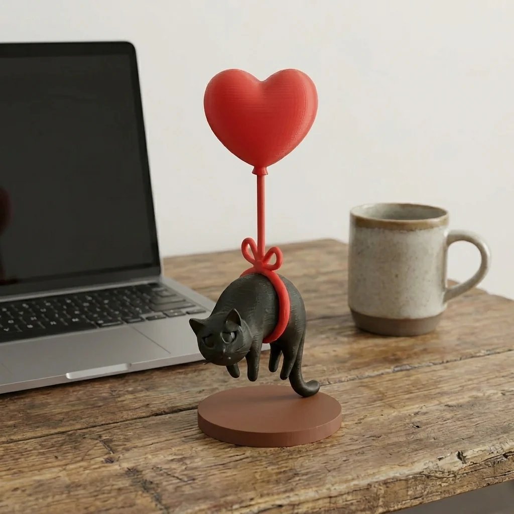 🔥Purrfectly Floating Love – Cute Cat Hanging Ornament