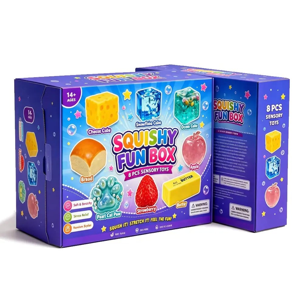 🎃 Halloween Limited‑Edition 8‑Pack Food‑Shaped Fidget Toys
