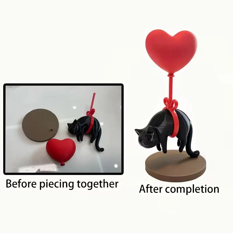 🔥Purrfectly Floating Love – Cute Cat Hanging Ornament