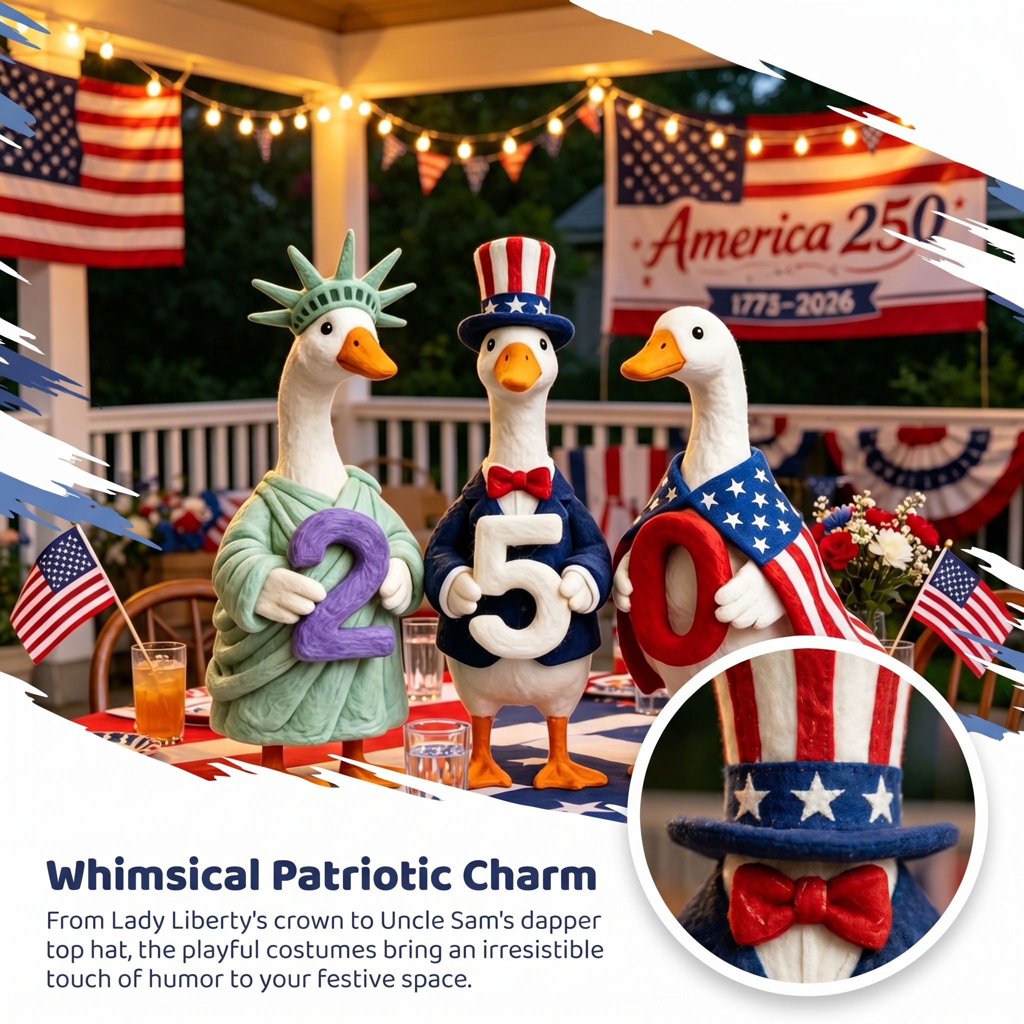 🎉 250th Semiquincentennial Goose Decoration 🔥Bestseller