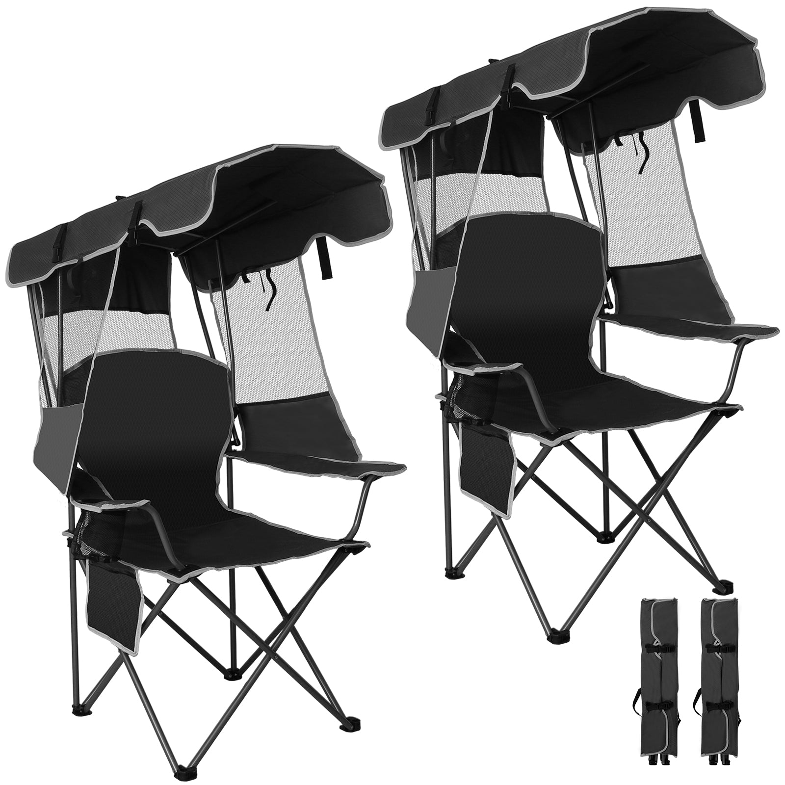 🔥 Hot Sale! Cometnap Folding Beach Chair with Adjustable Canopy