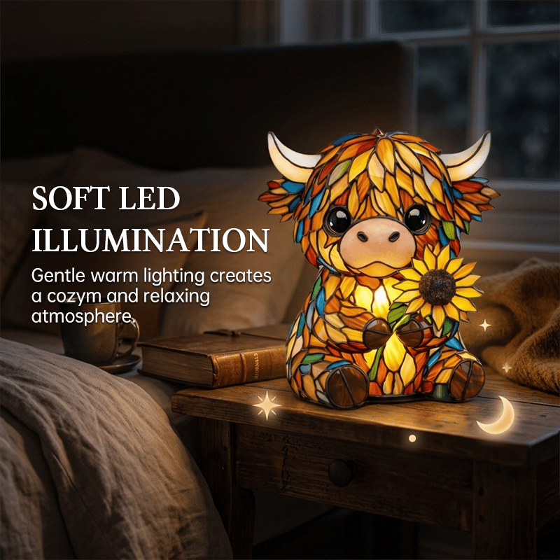 Creative Highland Cow LED Night Light– The Cutest Cozy Glow Your Room