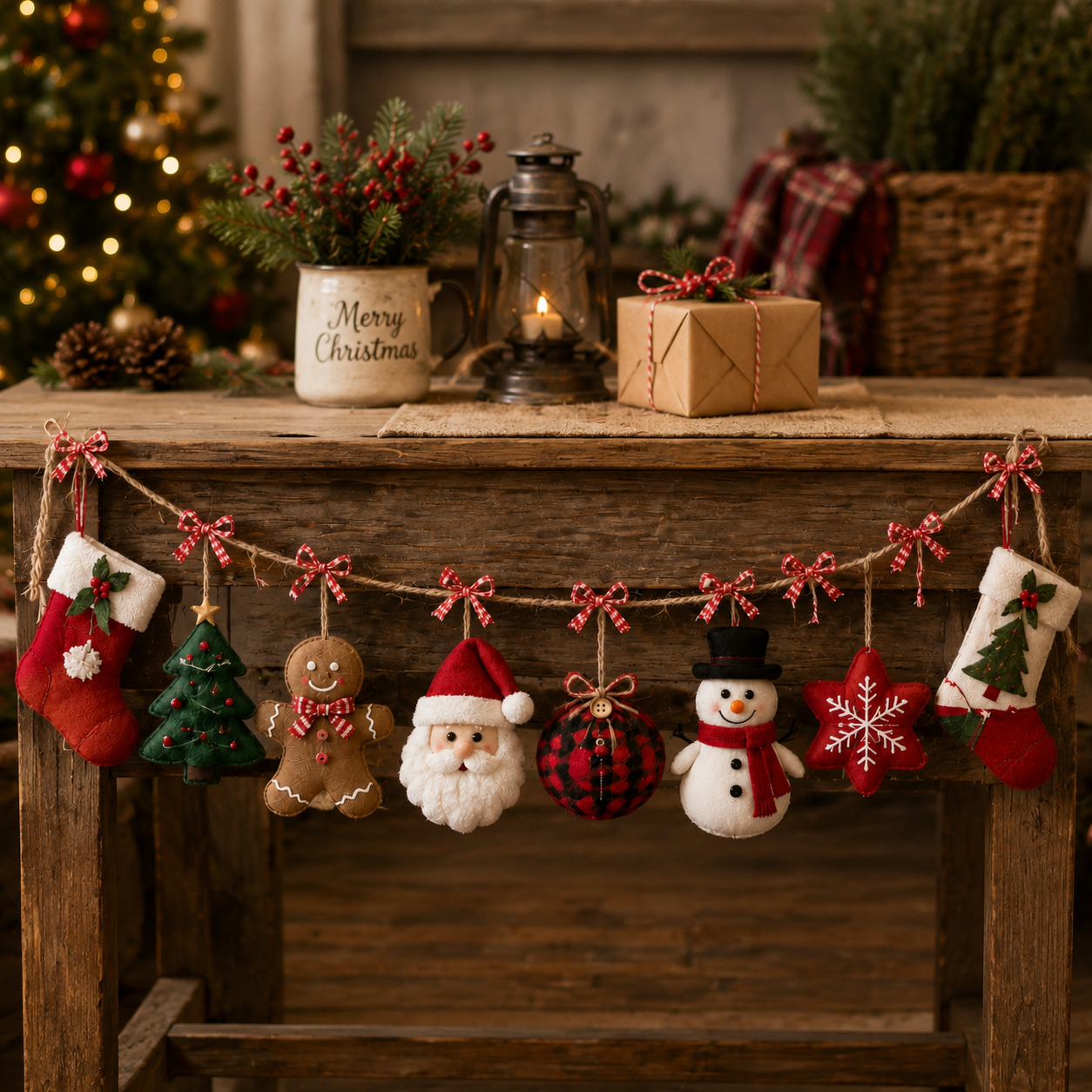 💥Early Christmas Special: 69% OFF 🎄🎄✨Cozy Christmas Fabric Garland