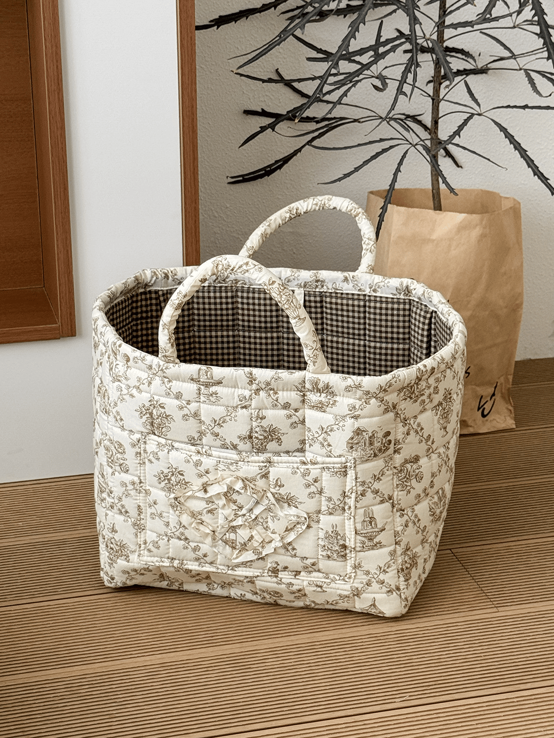 🎀Vintage Quilted Tote Bag Large Capacity Chic Carry All Shoulder Handbag
