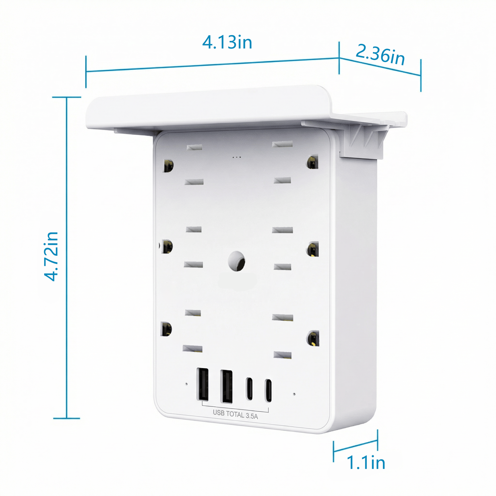 ⚡📱Smart Multi-Socket Charging Strip with Mobile Phone Stand
