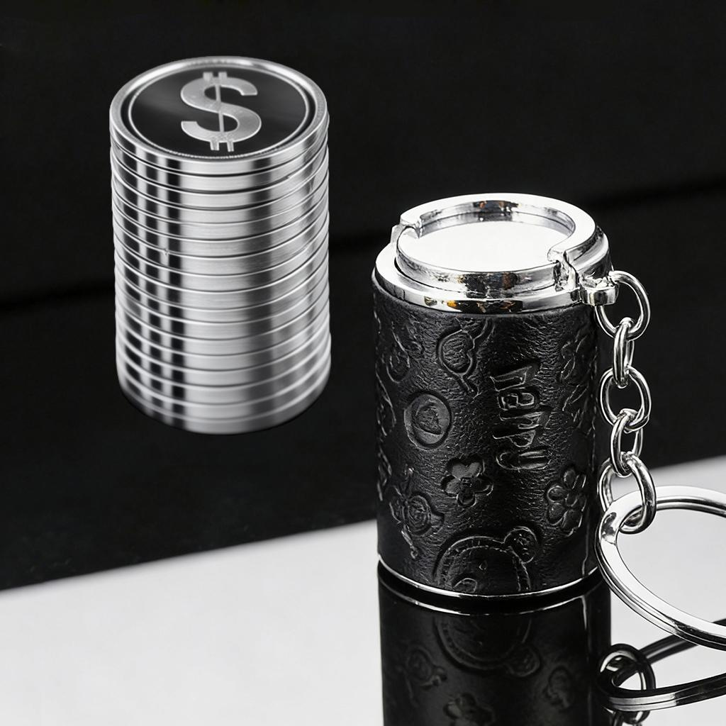 Mini Coin Bank 2-in-1 Fidget Stress Relief & Portable Coin Storage Loose Change Holder Secure Snap Closure Keychain Perfect for Daily Carry Satisfying Coin Drop Feel Piggy Bank Mini Coin Bank 2-in-1 Fidget Stress Relief & Portable Coin Storage Loose Change Holder Secure Snap Closure Keychain Perfect for Daily Carry Satisfying Coin Drop Feel Piggy Bank