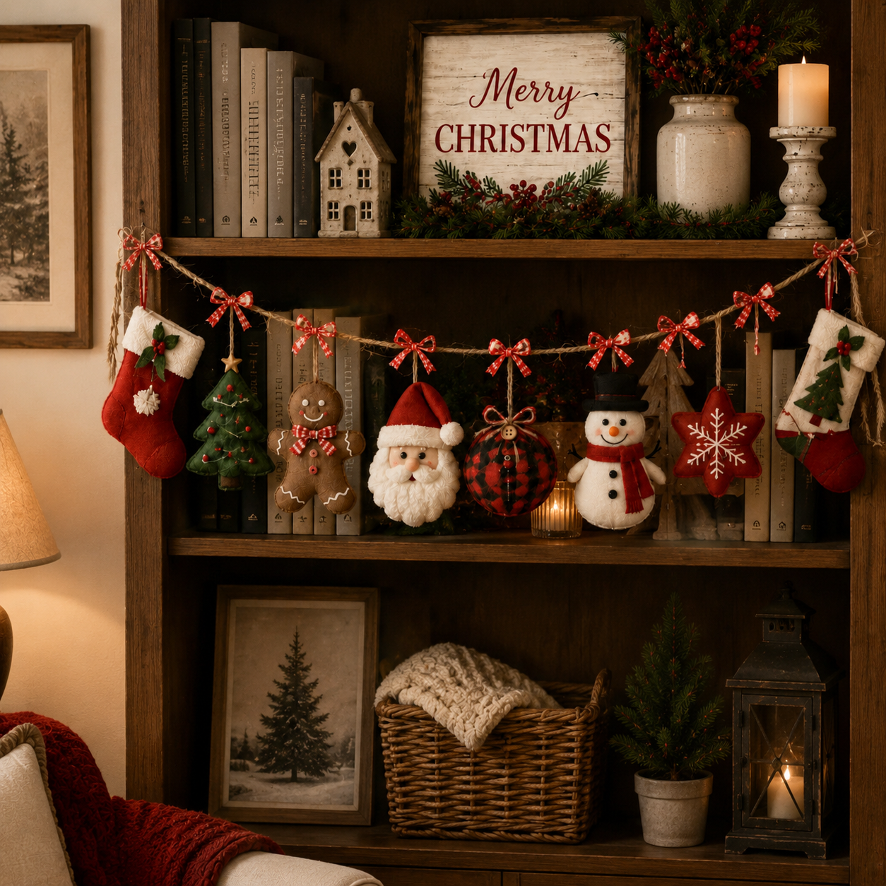 💥Early Christmas Special: 69% OFF 🎄🎄✨Cozy Christmas Fabric Garland
